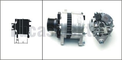 ALTERNATOR A127 12V 65A TURK TRAKTOR (8 KANALLI