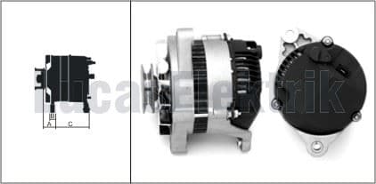 ALTERNATOR 12V 65A TEMPRA TIPO 1.6 - 1.6 IE
