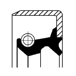 (19026223B) YAG KECESI. POYRA TB 52.0X 70.0X 9.0 NBR MAZDA