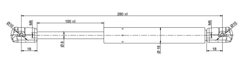 BAGAJ AMORTISORU BORA 99>01 PASSAT 97>00