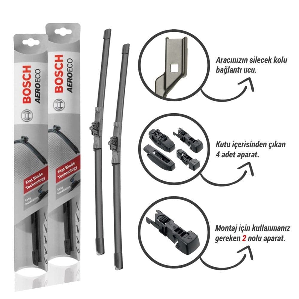 Vw Jetta Muz Silecek (2006-2010) Bosch Aeroeco
