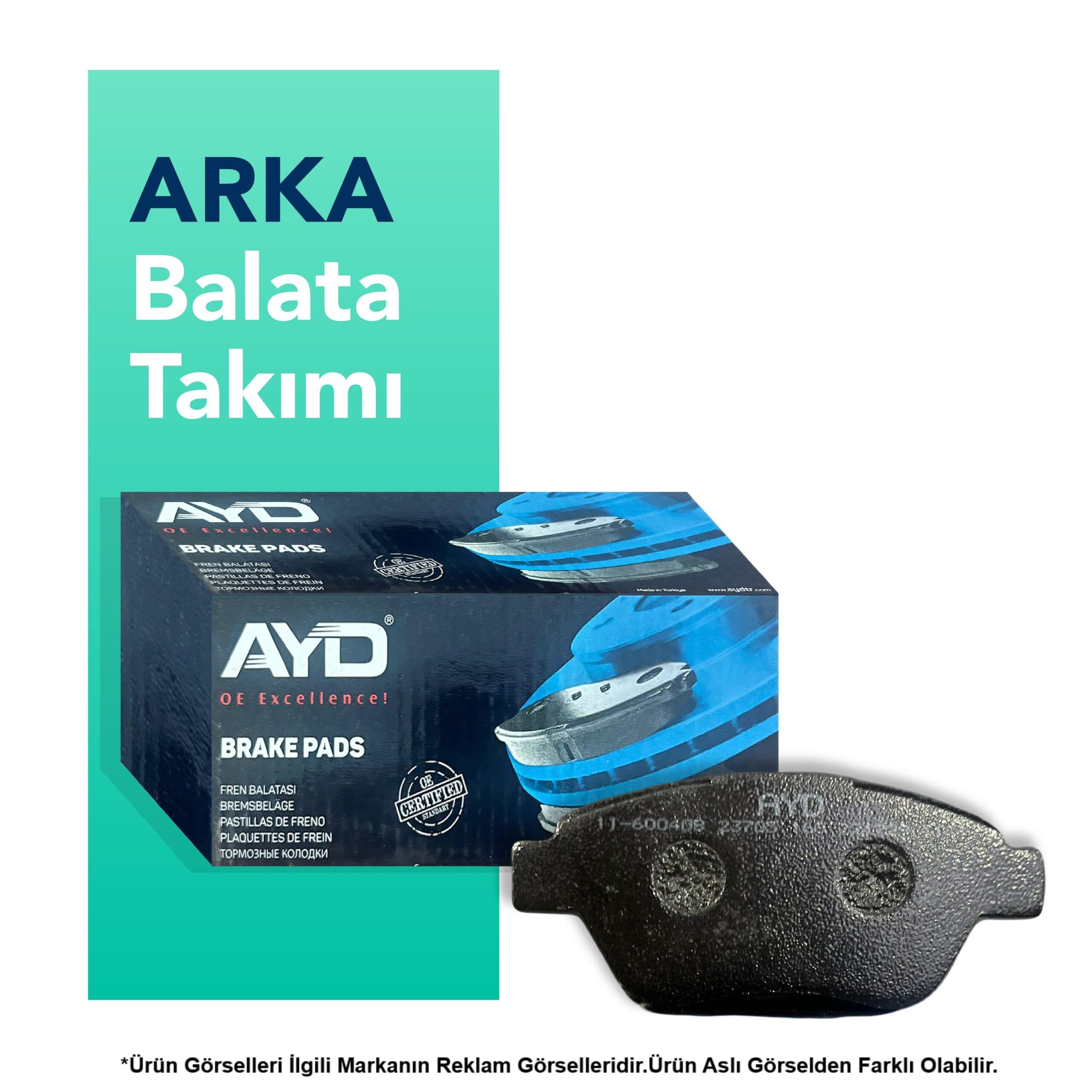 AYD Citroen C4 Arka Fren Balata Takımı (2004-2011)