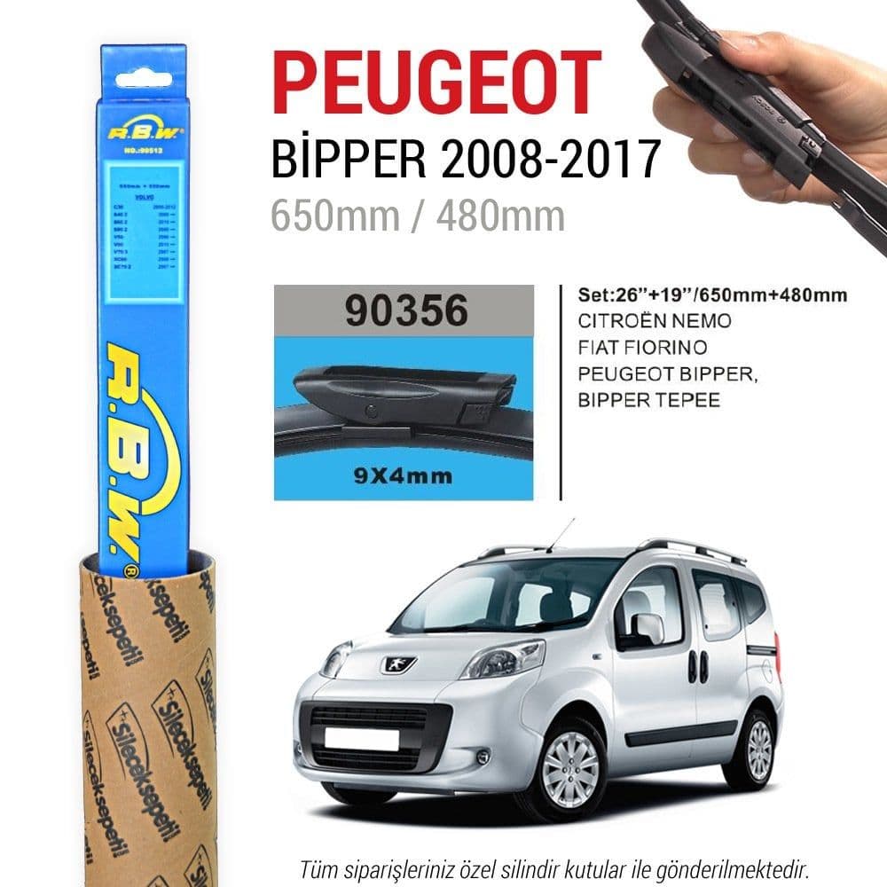 Peugeot Bipper RBW Muz Silecek (2008-2017)